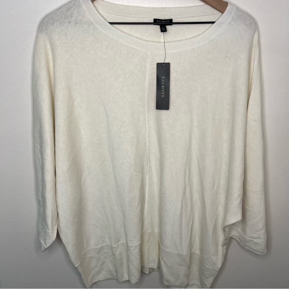 NWT Talbots Sweater Blouse Linen Blend Size 3X Dolman Sleeve Fall Lagenlook - Picture 2 of 7